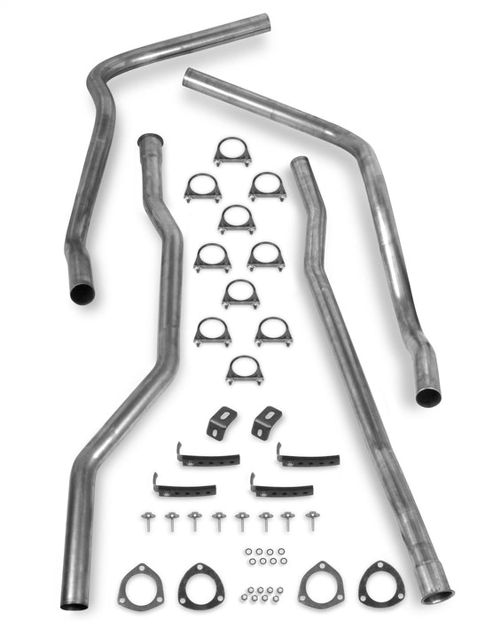 Hooker 16528HKR Dual Competition Header Back Exhaust System Kit - Truck Part Superstore