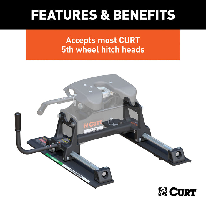 CURT 16550 CURT 16550 R20 5th Wheel Roller for Short Bed Trucks; 20;000 lbs - Truck Part Superstore