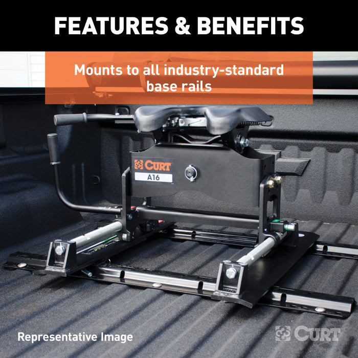 CURT 16550 CURT 16550 R20 5th Wheel Roller for Short Bed Trucks; 20;000 lbs - Truck Part Superstore