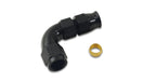 Vibrant Performance 16566 90 Degree Tube to Female AN Adapter; Tube O.D. - 3/8 in.; AN Size: -6; - Truck Part Superstore
