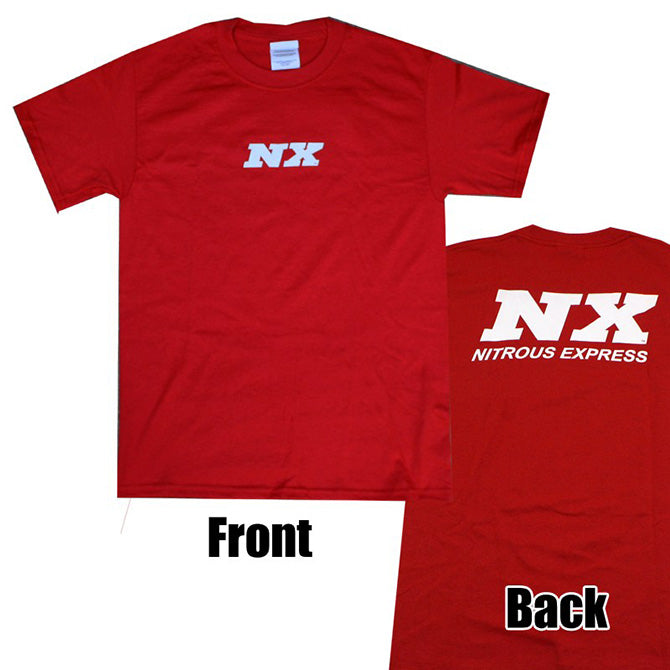 Nitrous Express 16569 XX-LARGE RED T-SHIRT W/ WHITE NX. - Truck Part Superstore