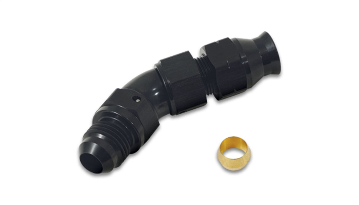 Vibrant Performance 16578 45 Degree Tube to Male AN Adapter; Tube O.D. - 1/2 in.; AN Size: -8; - Truck Part Superstore