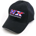 Nitrous Express 16581 BLACK HAT WITH FLAG NX LOGO - Truck Part Superstore