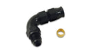 Vibrant Performance 16586 90 Degree Tube to Male AN Adapter; Tube O.D. - 3/8 in.; AN Size: -6; - Truck Part Superstore