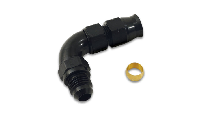 Vibrant Performance 16588 90 Degree Tube to Male AN Adapter; Tube O.D. - 1/2 in.; AN Size: -8; - Truck Part Superstore