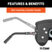 CURT 16590 CURT 16590 A30 5th Wheel Hitch Head Only; Legs or Roller Required; 30;000 lbs - Truck Part Superstore