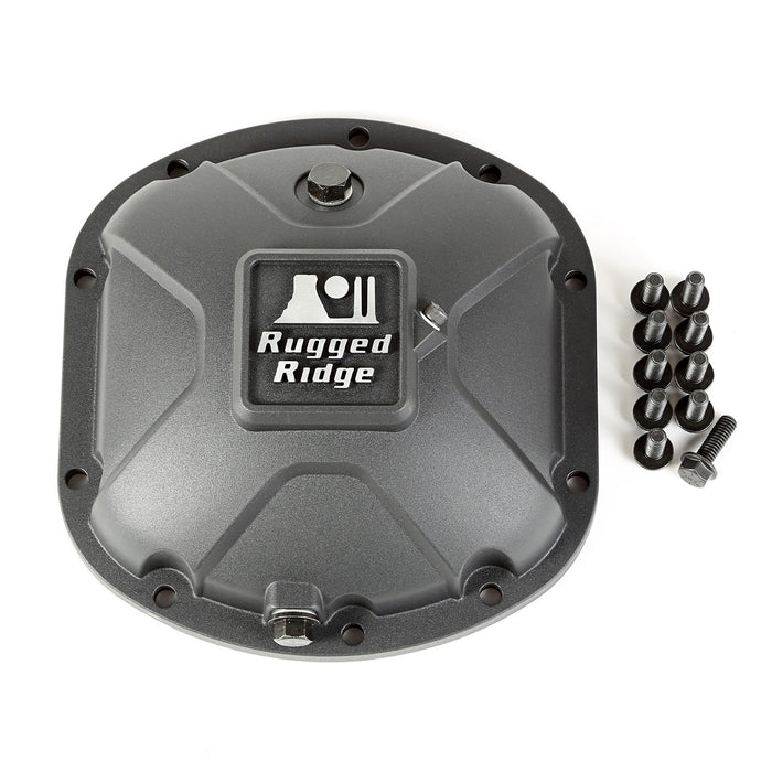 Rugged Ridge 16595.13 Boulder Differential Cover; Black; For Use w/Dana 30 Axle; - Truck Part Superstore
