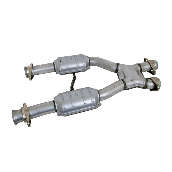 BBK Performance Parts 1659 1979-1993 MUSTANG 5.0 2.5 SHORT MID X PIPE W/ CATALYTIC CONVERTERS - Truck Part Superstore
