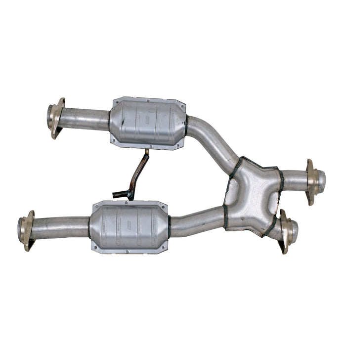 BBK Performance Parts 1659 1979-1993 MUSTANG 5.0 2.5 SHORT MID X PIPE W/ CATALYTIC CONVERTERS - Truck Part Superstore