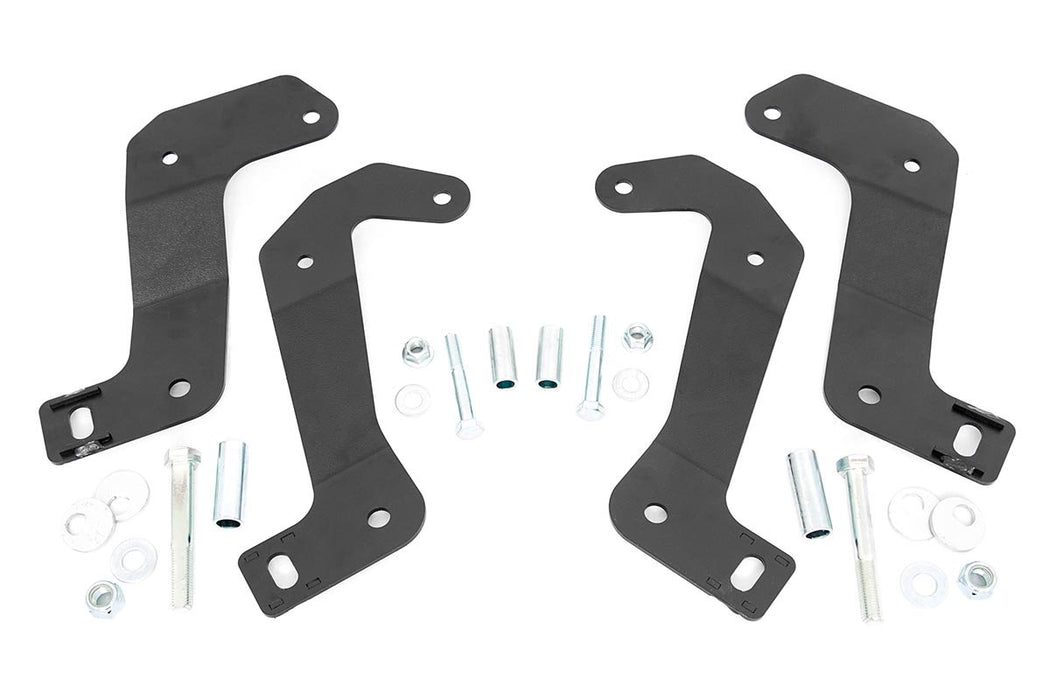 Rough Country 110602 Jeep Front Control Arm Relocation Brackets 18-20 Wrangler JL/JT Gladiator Rough Country - Truck Part Superstore