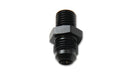 Vibrant Performance 16627 Metric Straight Adapter; Size: -8AN x 18mm-1.5; 6061 Aluminum; Anodized Black; - Truck Part Superstore