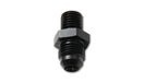 Vibrant Performance 16628 Metric Straight Adapter; Size: -8AN x 20mm-1.5; 6061 Aluminum; Anodized Black; - Truck Part Superstore