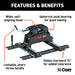 CURT 16636 Q20 Sliding 5th Wheel Hitch with Rails; 20;000 lbs. - Truck Part Superstore