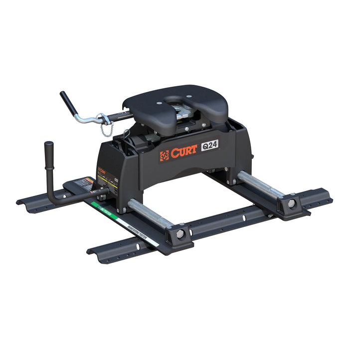 CURT 16646 Q24 Sliding 5th Wheel Hitch with Rails; 24;000 lbs. - Truck Part Superstore
