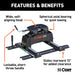 CURT 16646 Q24 Sliding 5th Wheel Hitch with Rails; 24;000 lbs. - Truck Part Superstore