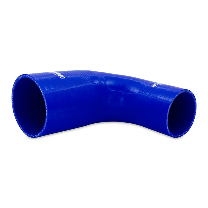Mishimoto MMCP-R90-2530BL Mishimoto 90-Degree Silicone Transition Coupler, 2.50-in to 3.00-in, Blue - Truck Part Superstore