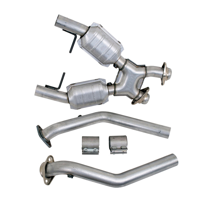 BBK Performance Parts 1666 1996-1998 MUSTANG GT 2.5 FULL X PIPE W/CATALYTIC CONVERTERS - Truck Part Superstore
