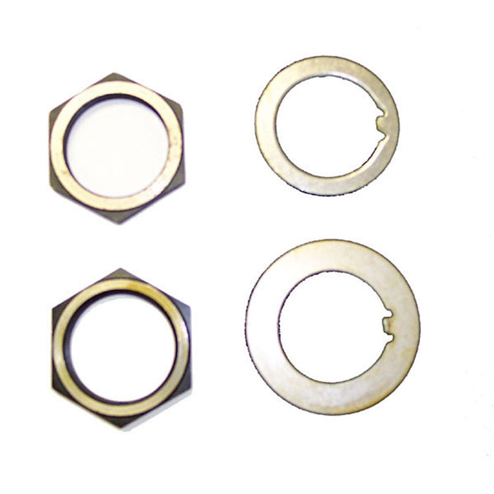Omix 16710.01 Spindle Nut And Washer Kit; Rear; Dana 27;  Incl. 2 Nuts/2 Washers;; - Truck Part Superstore