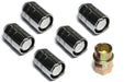 Rugged Ridge 16715.20 Wheel Lock Set; Five Piece Wheel Lock Set; 1/2-20 Thread;  Chrome; - Truck Part Superstore