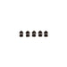 Rugged Ridge 16715.26 Valve Stem Cap; Aluminum; 5 Pack; Black; - Truck Part Superstore