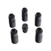 Rugged Ridge 16715.34 Wheel Lug Nut; M14-1.5 Thread; 2 in. Long; Set of 5; Black; Incl. Security Key; - Truck Part Superstore