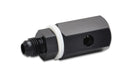 Vibrant Performance 16722 Roll Over Valve; Size: -12AN; 6061 Aluminum; Anodized Black; - Truck Part Superstore