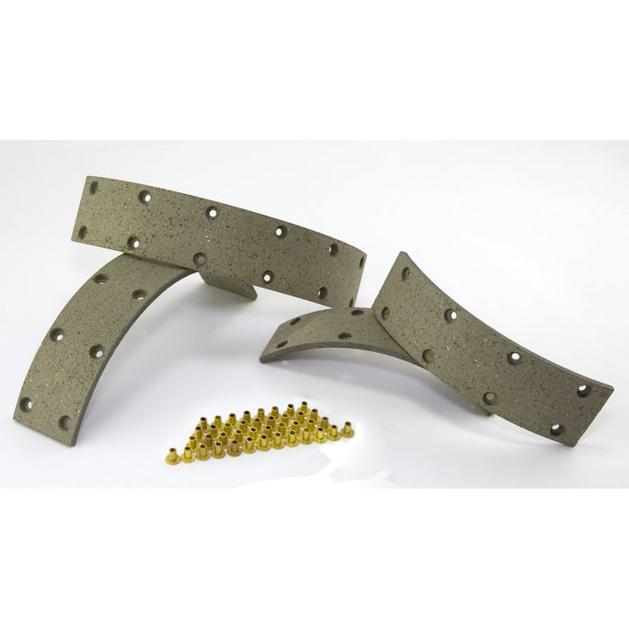 Omix 16727.01 Brake Shoe Set; 9 in.; Lining Set w/Rivets; Per Axle; - Truck Part Superstore
