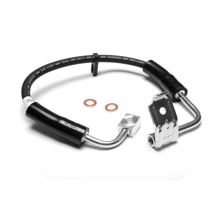 Omix 16732.29 Brake Hose; Front Left; 7 in. Length; - Truck Part Superstore