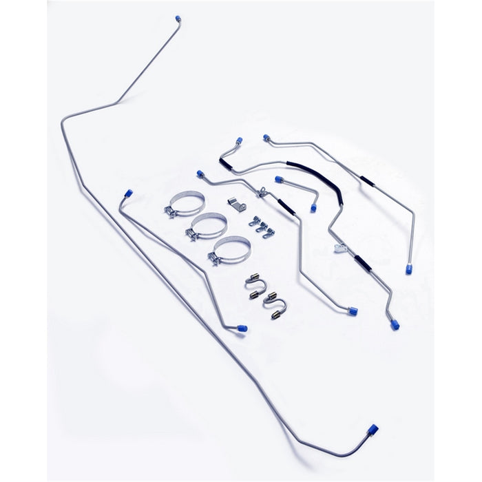 Omix 16737.04 Steel Brake Line Set; Front and Rear; Full Line; - Truck Part Superstore