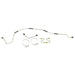 Omix 16737.06 Steel Brake Line Set; Front; - Truck Part Superstore