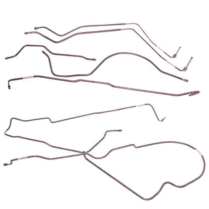 Omix 16737.49 Brake Line Set; Steel; Front and Rear; w/ Quadratrac; - Truck Part Superstore