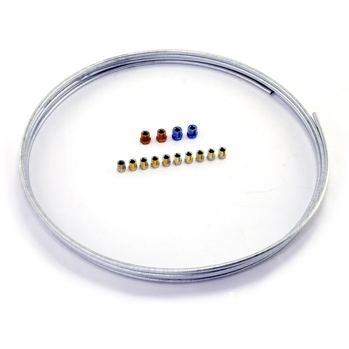 Omix 16737.81 Fuel Line; 1/4 in. x 0.028 Tube; Incl. 25 ft. Coil w/14 Assorted Nuts; - Truck Part Superstore