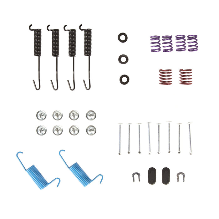 Omix 16738.01 Drum Brake Hold Down Hardware Kit; 11 in. x 2 in.; Front or Rear; Per Axle; - Truck Part Superstore