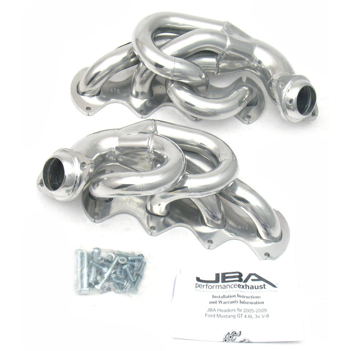 JBA Racing Headers 1675SJS 05-10 Mustang 4.6L 3V 1-5/8" Sil Cer - Truck Part Superstore