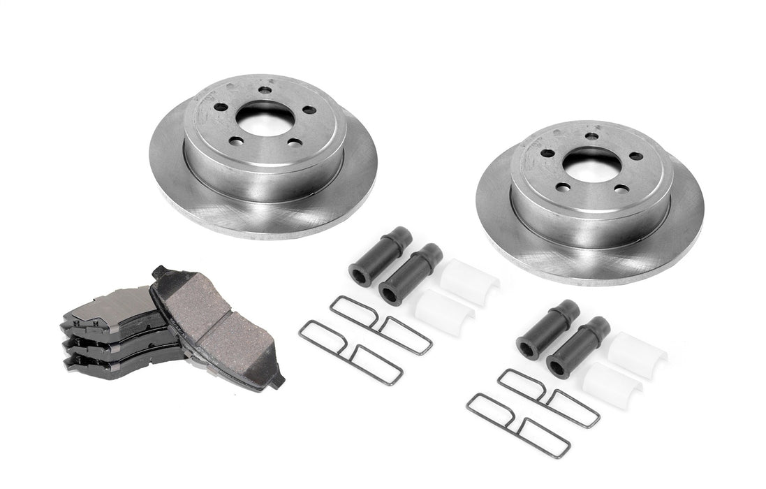 Omix 16760.03 Disc Brake Service Kit; Front; Incl. Rotors; Pads; Caliper Hardware Kit; - Truck Part Superstore