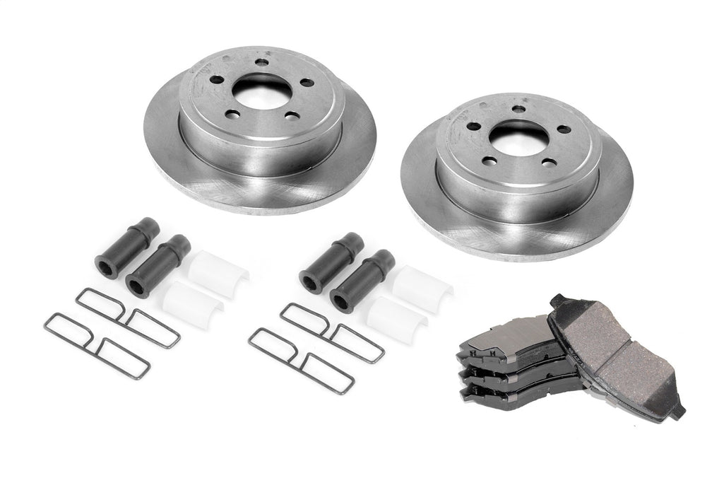 Omix 16760.05 Disc Brake Service Kit; Front; Incl. Rotors; Pads; Caliper Hardware Kit; - Truck Part Superstore