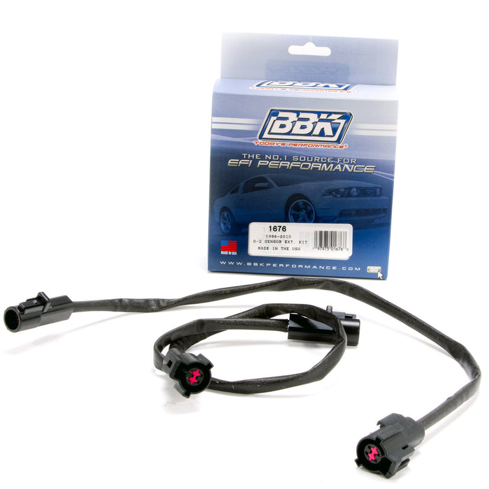 BBK Performance Parts 1676 1986-2010 FORD BBK O2 SENSOR 4 WIRE O2 HARNESS EXTENSIONS (2) (PAIR). - Truck Part Superstore