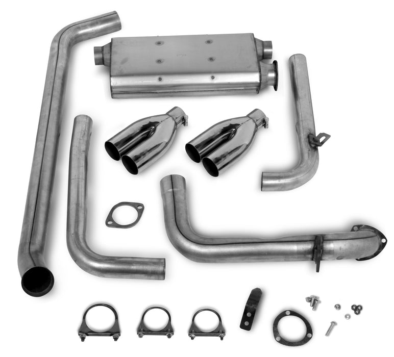 Hooker 16823HKR Super Competition Cat-Back System - Truck Part Superstore