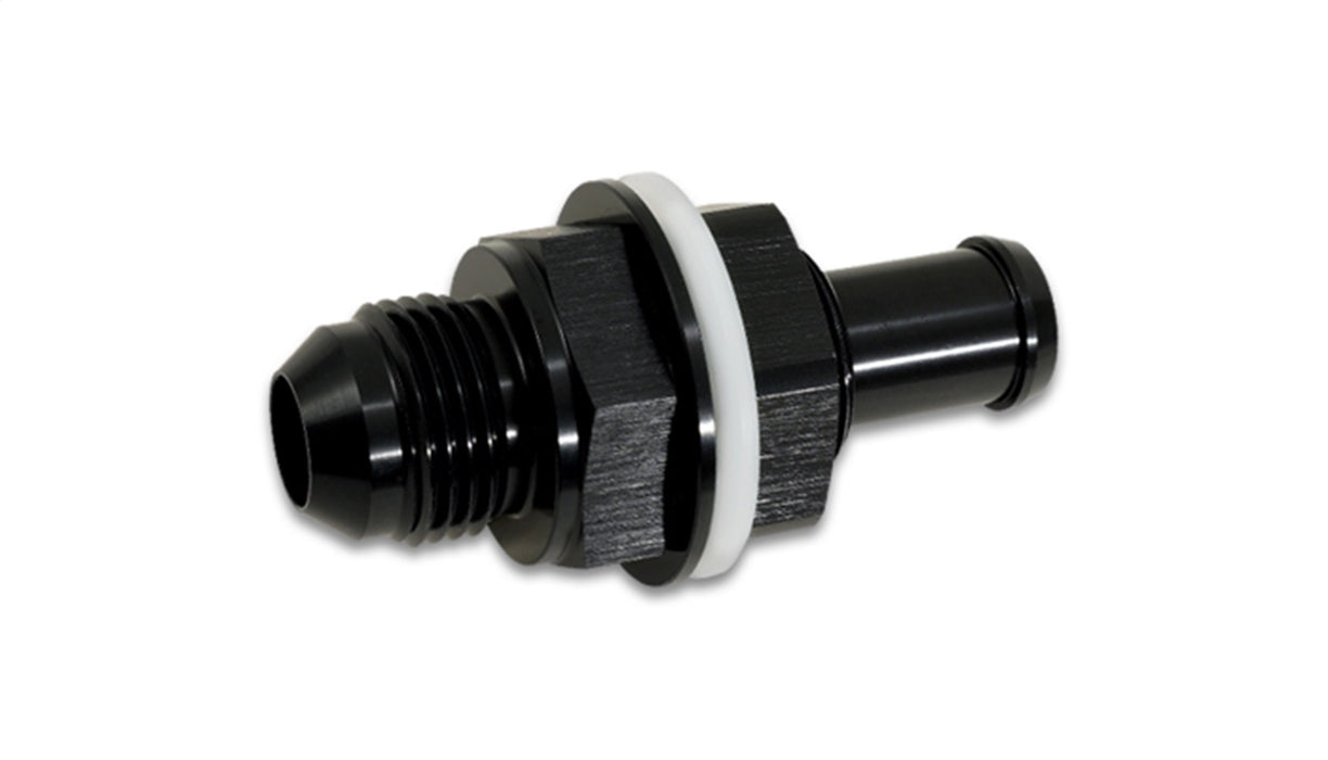 Vibrant Performance 16906 Fuel Cell Bulkhead Adapter Fitting; AN Size: -6; Barb Size: 0.375 in.; - Truck Part Superstore