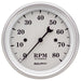 AutoMeter 1690 GAUGE; TACHOMETER; 3 3/8in.; 8K RPM; IN-DASH; OLD TYME WHITE - Truck Part Superstore
