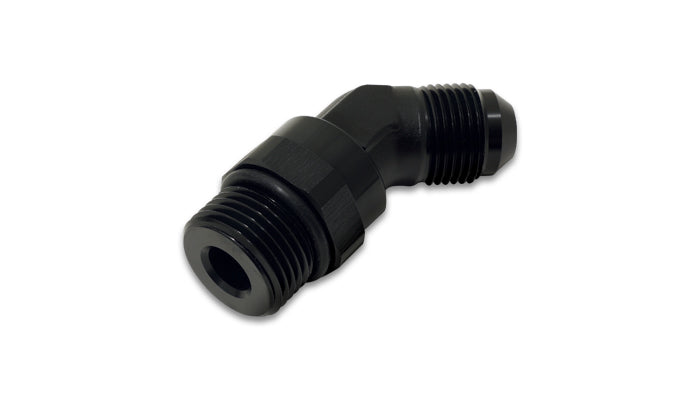 Vibrant Performance 16943 Female to Male 45 Degree Swivel Adapter Fitting; Size: -8 AN to -6 ORB; - Truck Part Superstore