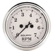 AutoMeter 1694 GAUGE; TACHOMETER; 2 1/16in.; 7K RPM; IN-DASH; OLD TYME WHITE - Truck Part Superstore