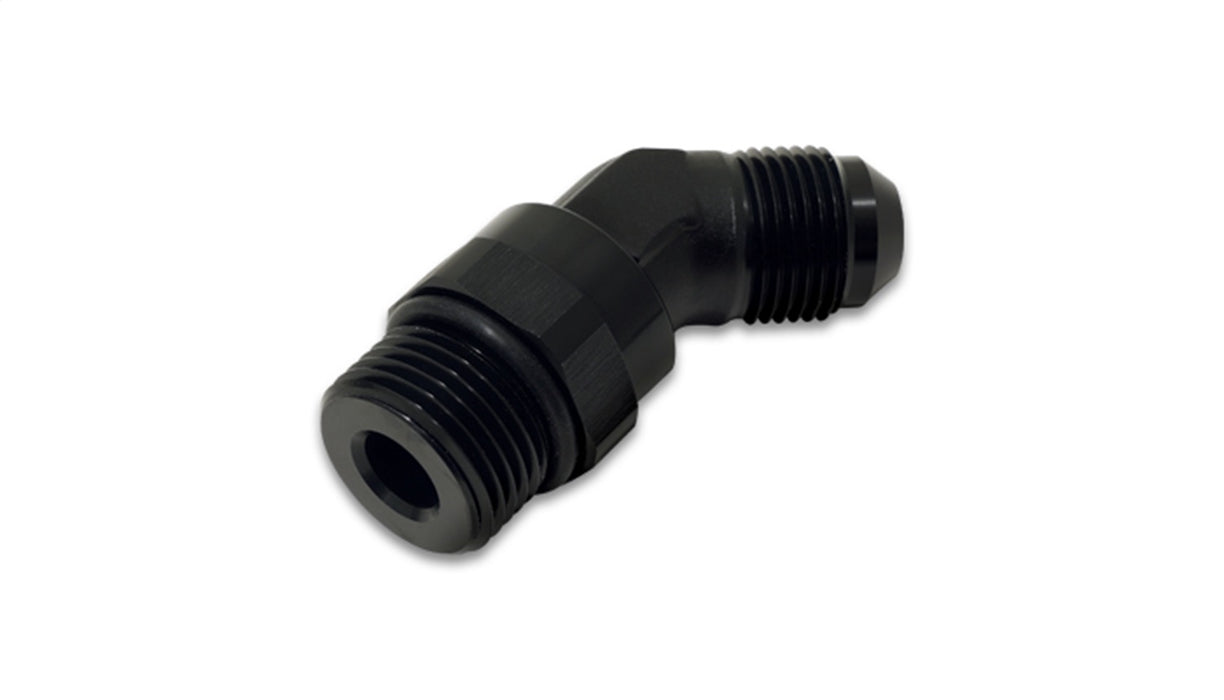 Vibrant Performance 16950 Female to Male 45 Degree Swivel Adapter Fitting; Size: -12 AN to -12 ORB; - Truck Part Superstore