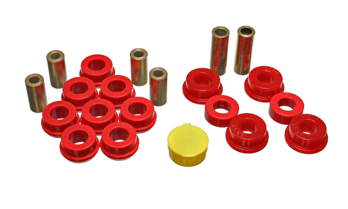 Energy Suspension 16.3106R Control Arm Bushing Set; Red; Front; Performance Polyurethane; - Truck Part Superstore