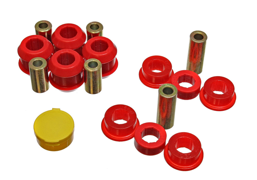 Energy Suspension 16.3108R Control Arm Bushing Set; Red; Front; Performance Polyurethane; - Truck Part Superstore