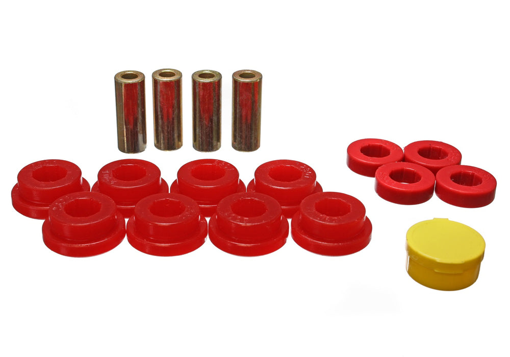Energy Suspension 16.3109R Control Arm Bushing Set; Red; Rear; Performance Polyurethane; - Truck Part Superstore