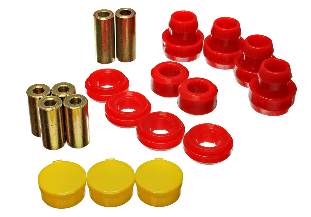 Energy Suspension 16.3119R Control Arm Bushing Set; Red; Front; Performance Polyurethane; - Truck Part Superstore