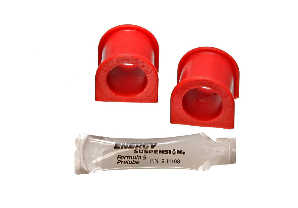 Energy Suspension 16.5113R Sway Bar Bushing Set; Red; Front; Bar Dia. 23mm; Performance Polyurethane; - Truck Part Superstore