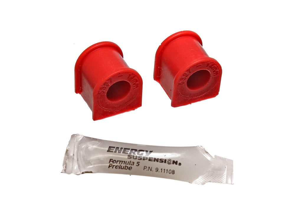 Energy Suspension 16.5116R Sway Bar Bushing Set; Red; Rear; Bar Dia. 14mm; Performance Polyurethane; - Truck Part Superstore