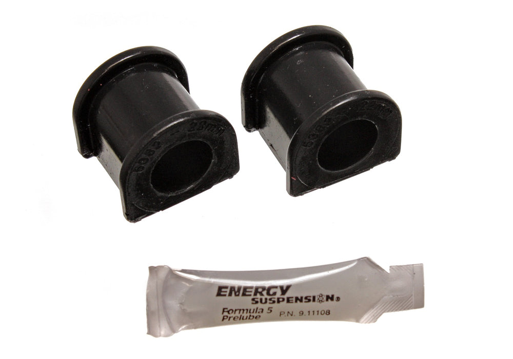Energy Suspension 16.5121G Sway Bar Bushing Set; Black; Front; Bar Dia. 22mm; Performance Polyurethane; - Truck Part Superstore